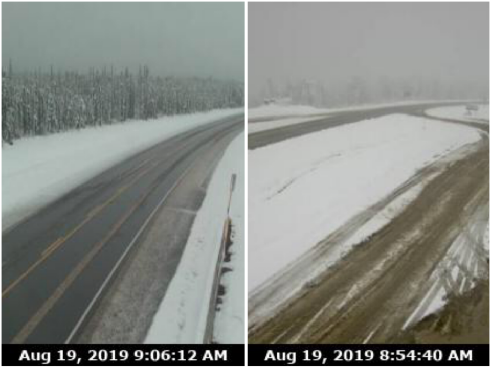 Fort Nelson snow - August 2019