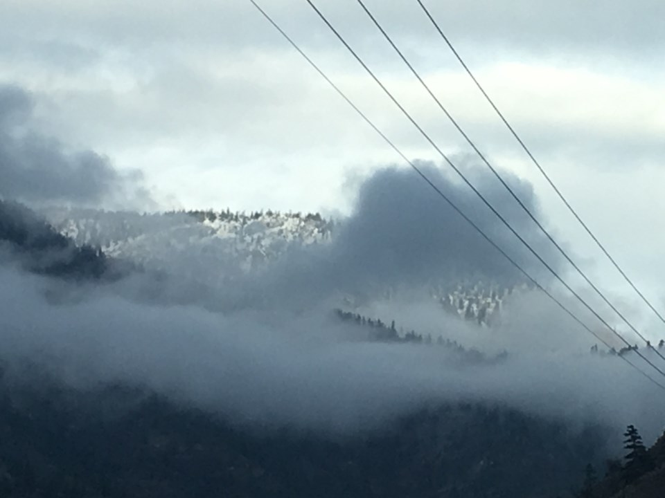 Low clouds foggy cold