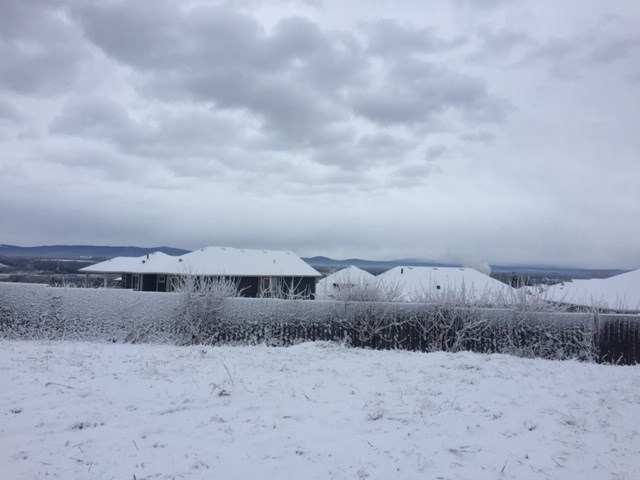 Rosmarie Vonah - March 28, 2021 spring snow prince george cloudy