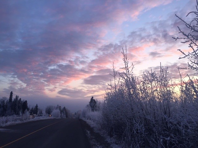 Rosmarie Vonah - Dec. 2, 2019 snowy sunrise