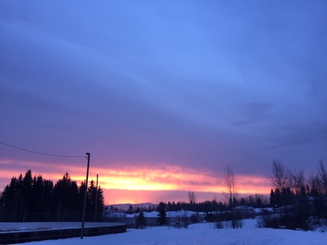 Rosmarie Vonah - Dec. 3, 2020 blue pink sunrise