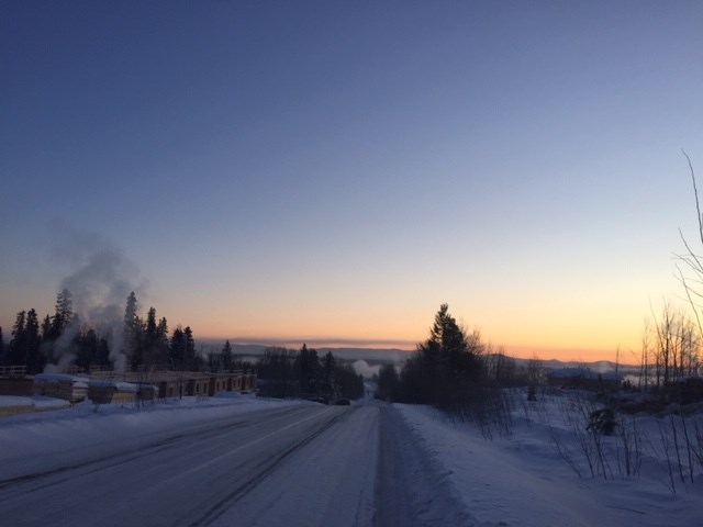 Rosmarie Vonah - Jan. 13, 2020 snow downhill road