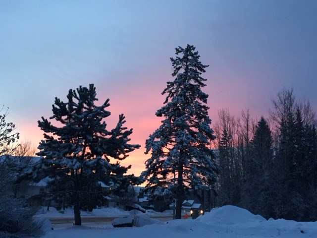 Rosmarie Vonah - Jan. 5, 2021 winter sunrise snow