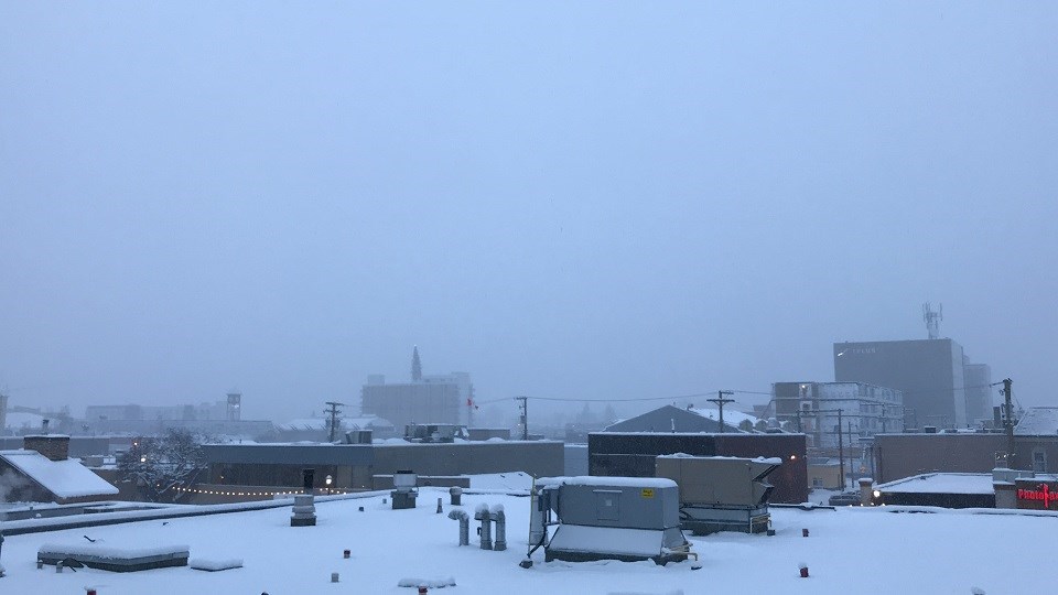 Snowy and foggy morning - Dec. 16, 2019