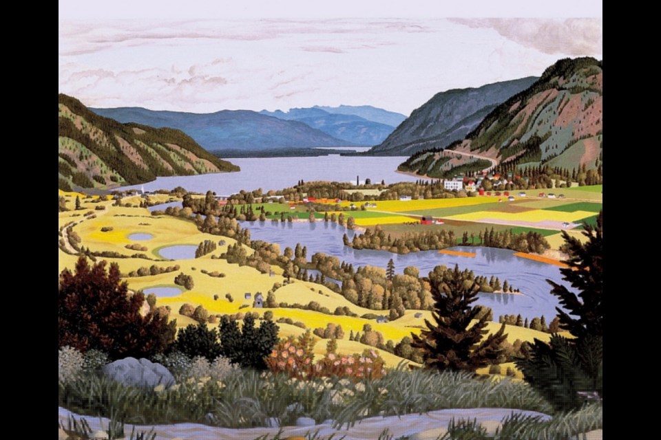 South Thompson Valley Near Chase B.C. (via Estate of E.J. Hughes)