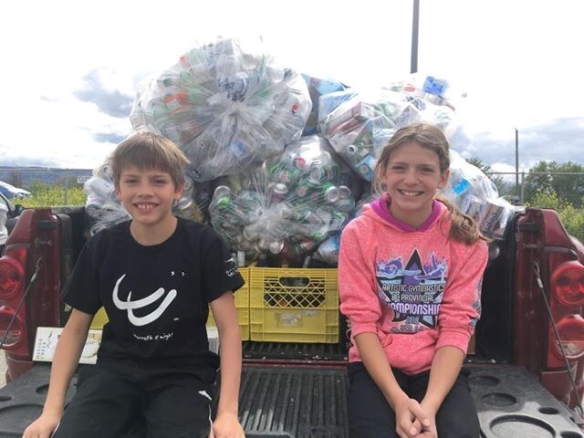 Bottle drive siblings Kamloops