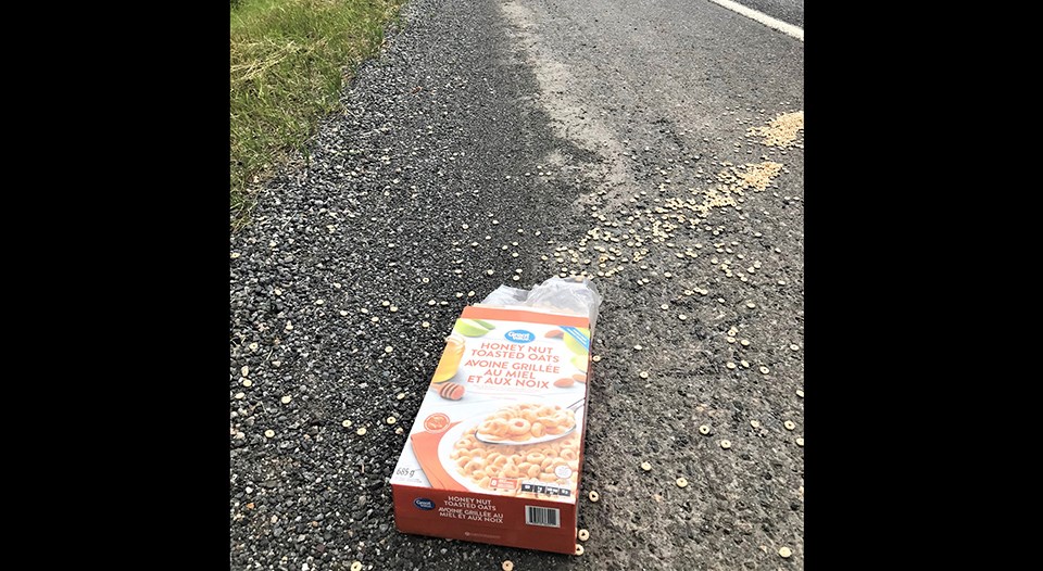 Cereal box BC Conservation Officer Service - July 23, 2020