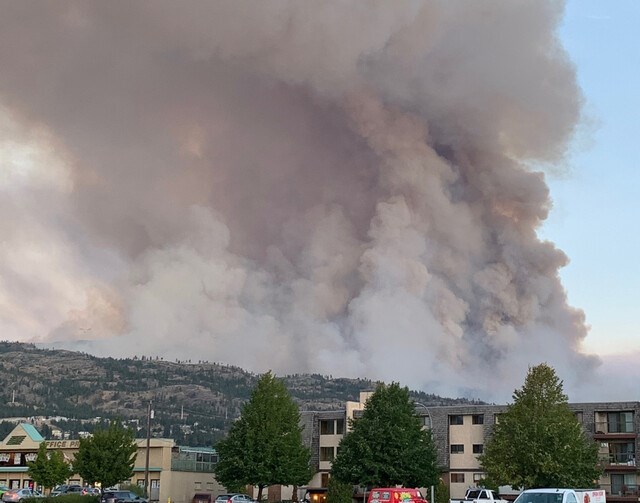 Christie Mountain wildfire - Aug 18, 2020 Penticton