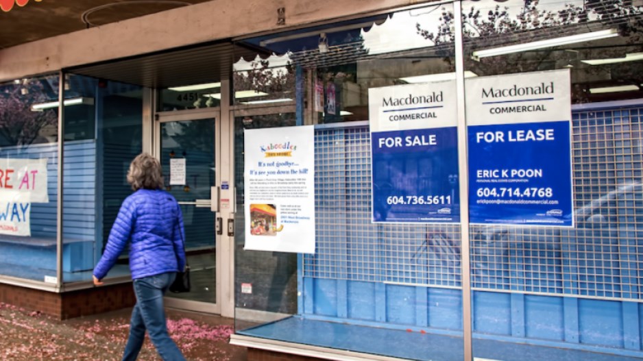 Closed storefront