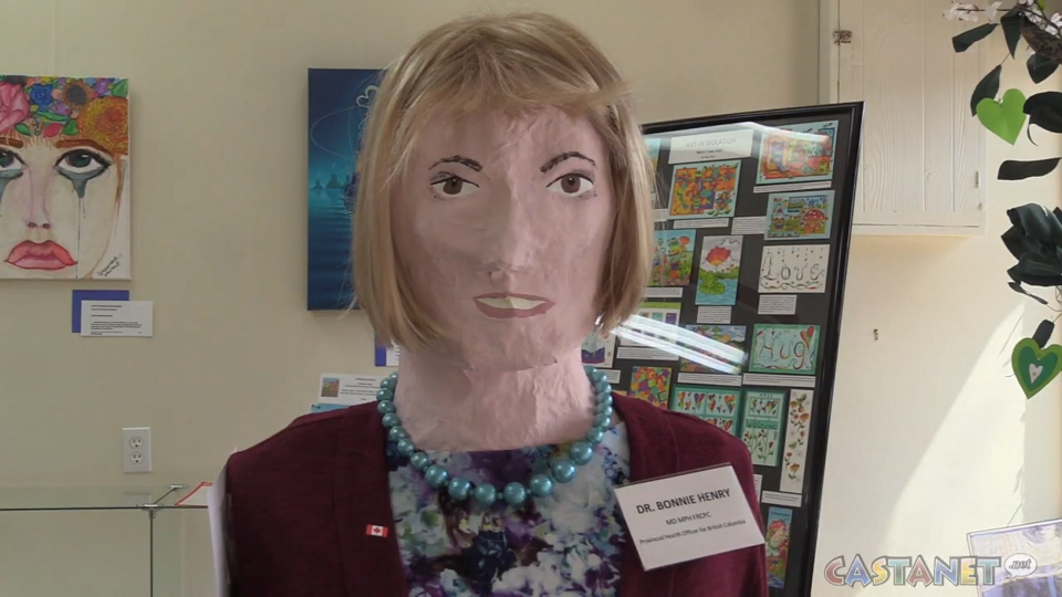 Dr. Bonnie Henry sculpture