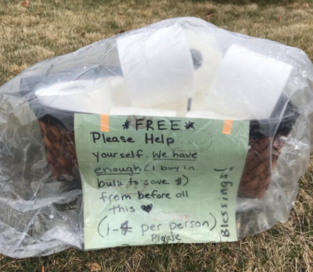 Free toilet paper - COVID19