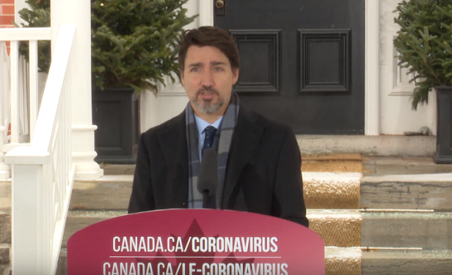 Justin Trudeau - Rideau Cottage COVID19 update - March 24, 2020
