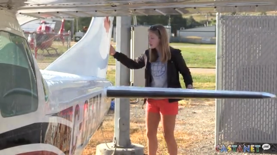Kensington Hewson - Vernon 16-year-old pilot