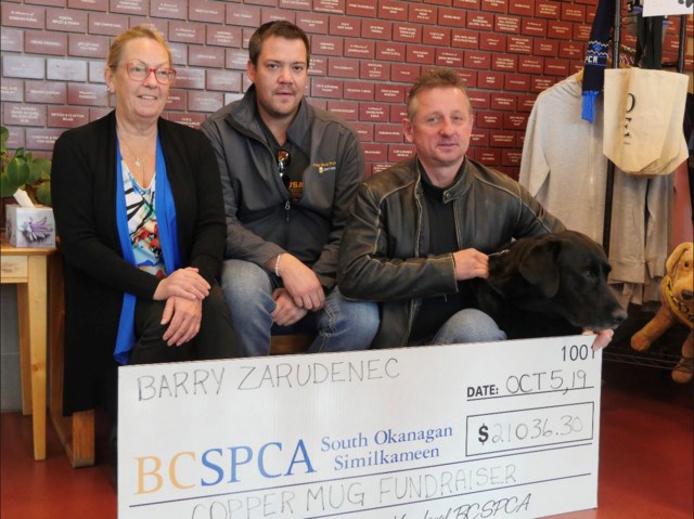 SPCA donation - Oct. 15