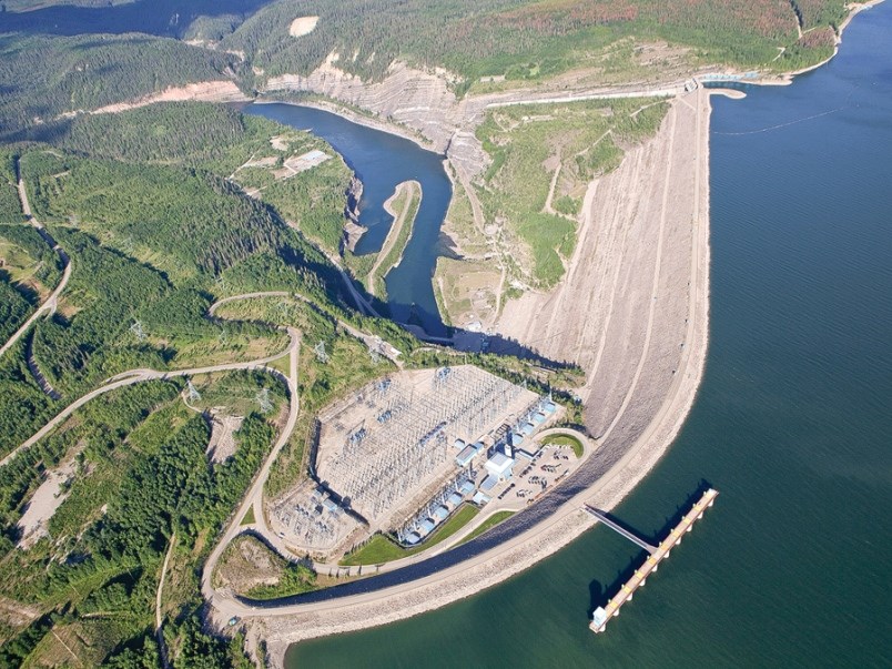 Williston Reservoir dam