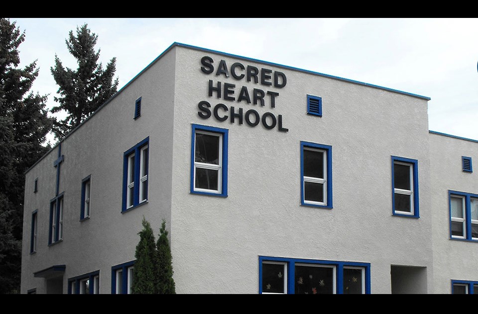 Sacred Heart Elementary School in Prince George. (via Facebook)