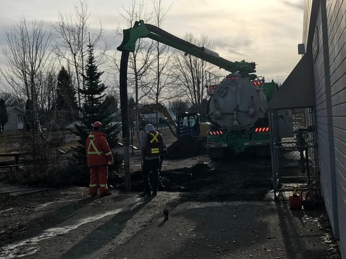 A broken pipe at Prince George's Westwood Elementary School forced crews to turn off the water supply and sen students back home (via Westwood Elementary)