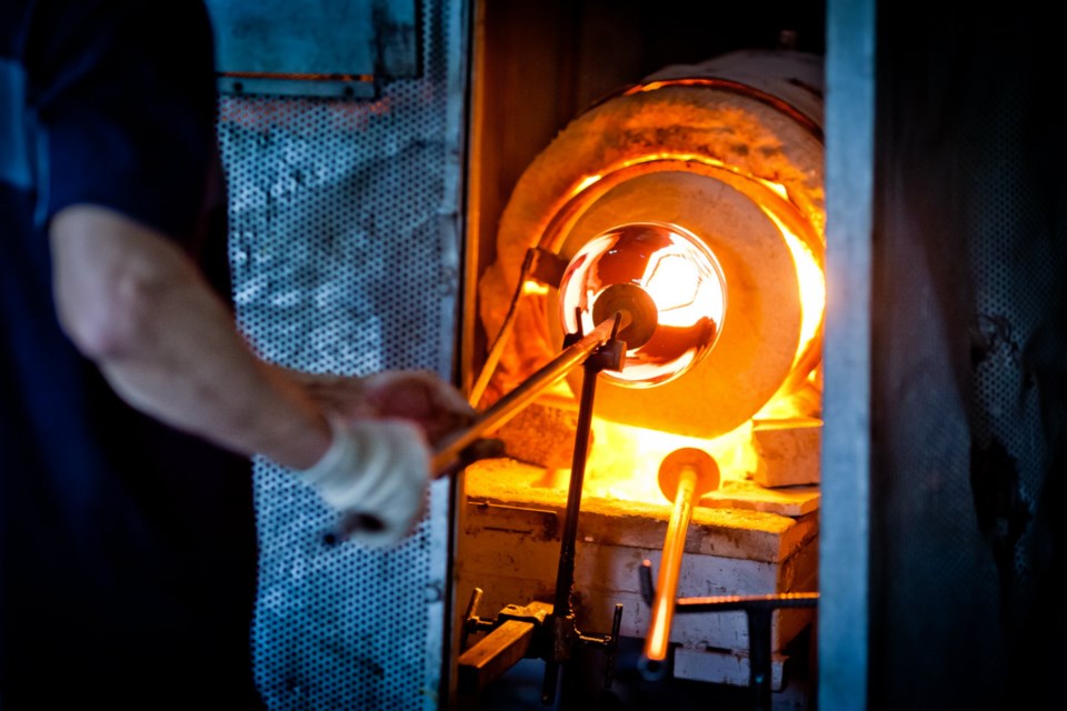 Glass blowing