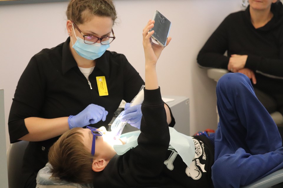 CNC's 2018-2019 Dental Assisting Students proivded oral care in the annual Seal in a Smile program for Harwin Elementary Students. (via Hanna Petersen)