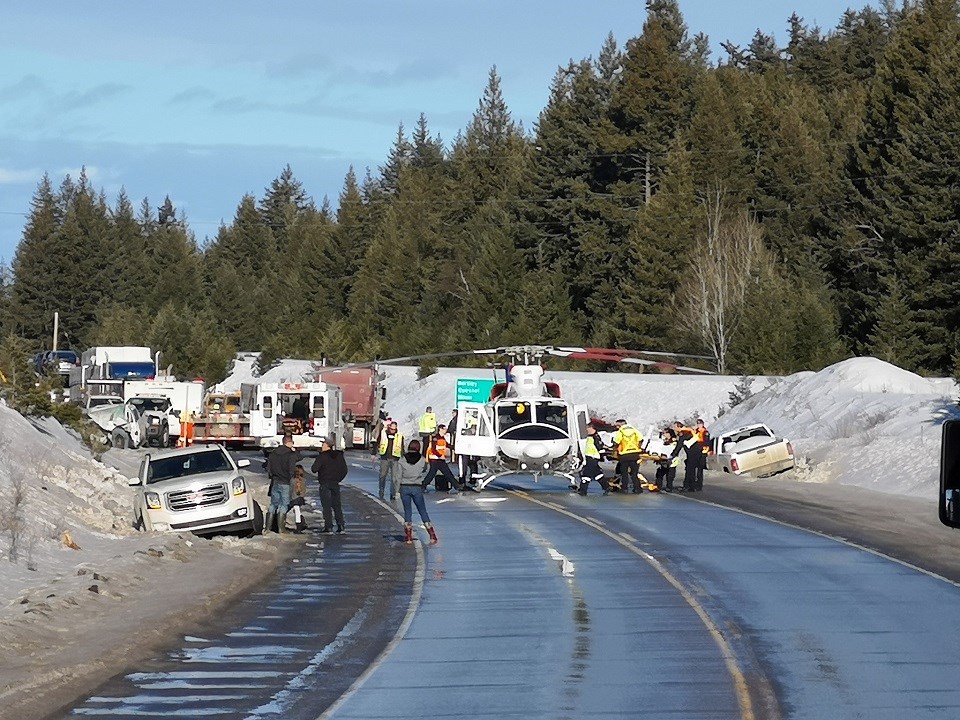 UPDATE Highway 97 cleared after vehicle incident south of Prince