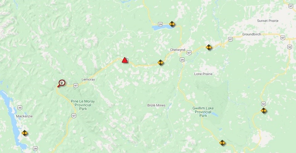 Hwy97 closure - Jan. 29, 2020