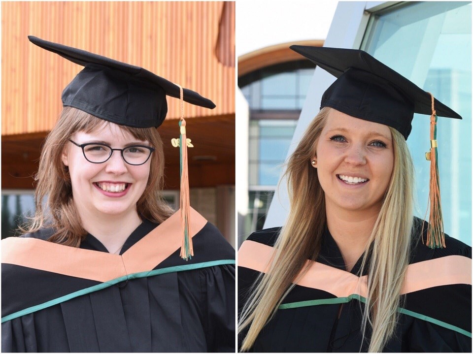 Katie Timms-Danika Serafin UNBC 2020 valedictorians