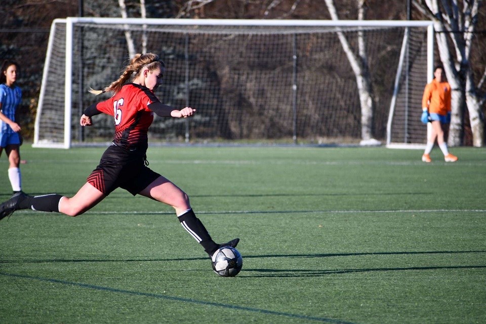 Anna deWynter, seen here as a member of Kelowna United, has committed to UNBC for the 2021-22 Canada West season.