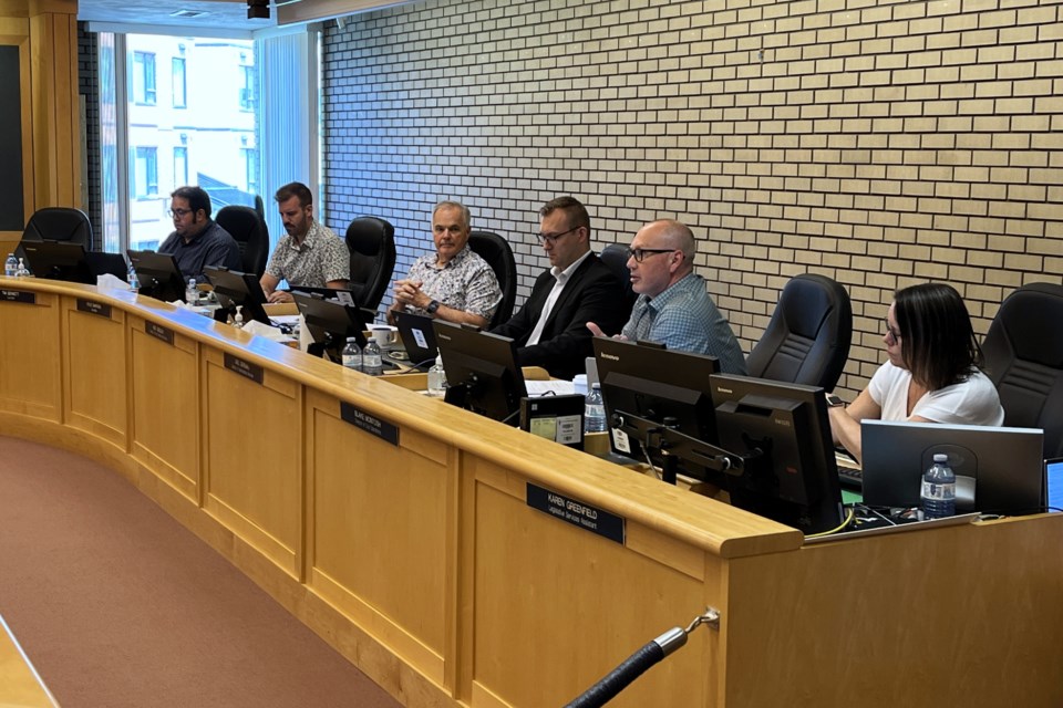 Prince George city council and staff discuss unfunded capital projects during a committee of the whole meeting at city hall on Wednesday, June 25, 2025.