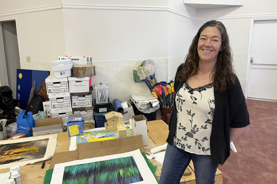 Mackenzie Community Arts Council president Michelle Bobrel shows off the upstairs of their building at 9 Laurier Dr. on Thursday, July 3, 2025.
