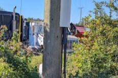 Telus provided this photo of a cut copper cable line.