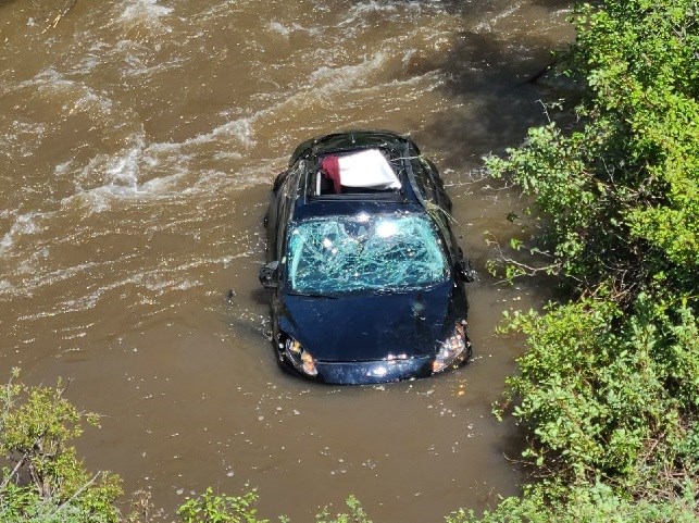 A British couple visiting B.C. in 2022 found themselves in trouble when their vehicle went off the road on Highway 99, about an hour west of Kamloops, and crashed into Hat Creek
