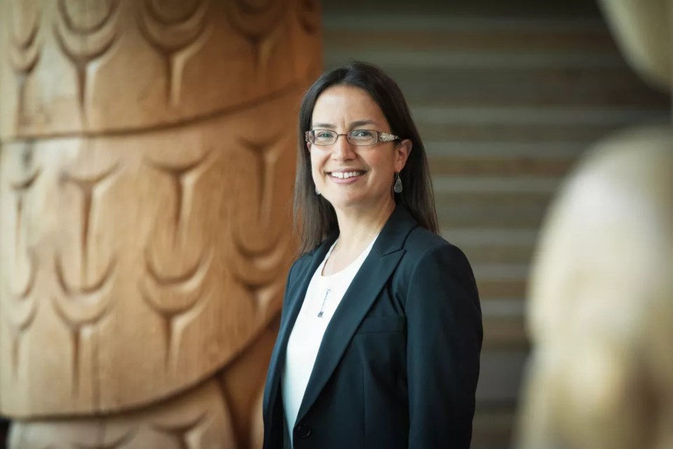 Dr.Nadine Caron poses for a picture 