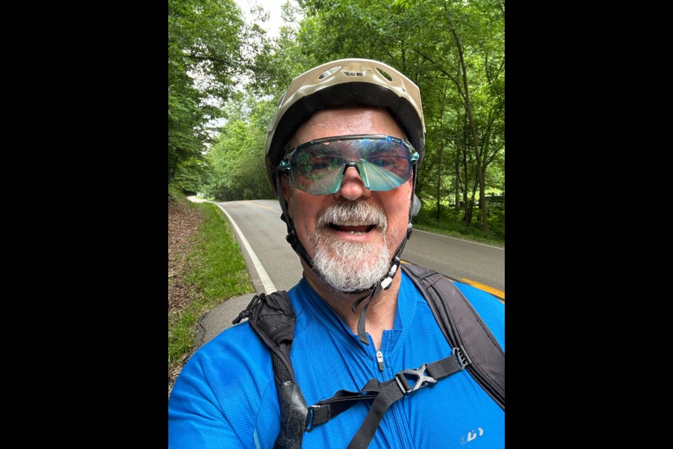Dr. Craig Davis recently completed a ride across Indiana.