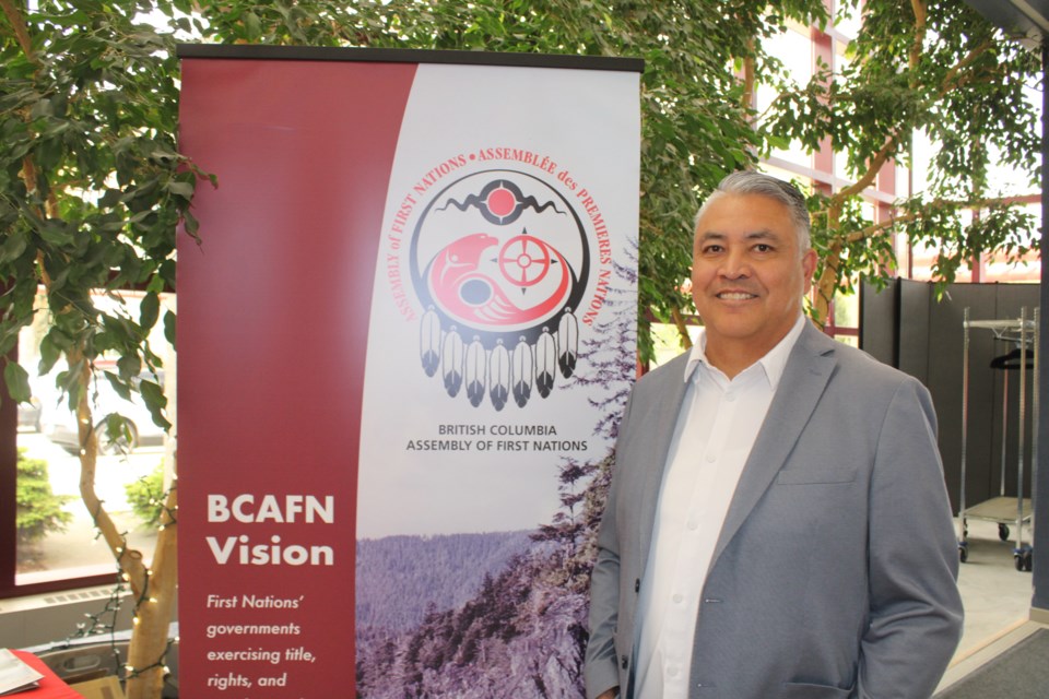 Regional Chief Terry Teege poses for a picture at the First Nations low-carbon Transportation Forum Wednesday, May 28, 2025, in Prince George, BC.