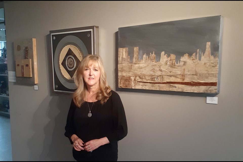 Well-known local artist Melanie Desjardines is showcasing her work at the Central Interior Railway and Forestry Museum until July 30.