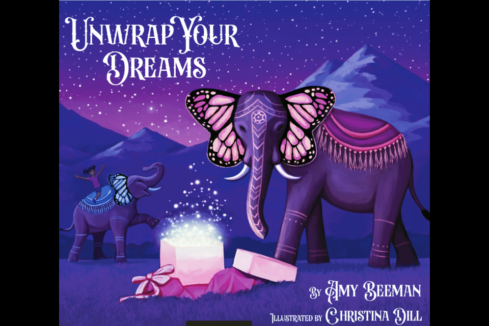 This is the cover page for Amy Beeman's children's book, Unwrap Your Dreams, the inspiration for a junior ballet recital set for Saturday, June 24 at Vanier Hall.