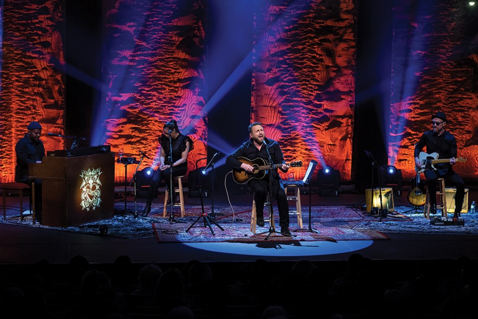 Citizen Photo by James Doyle. Johnny Reid performs on stage at Prince George Playhouse on Friday night as part of his Love Someone Tour.