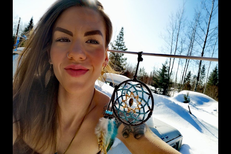 Hailey George, Wet'suwet'en artist, is using her creative talent to bring awareness to her culture by creating dreamcatchers and sharing her knowledge.