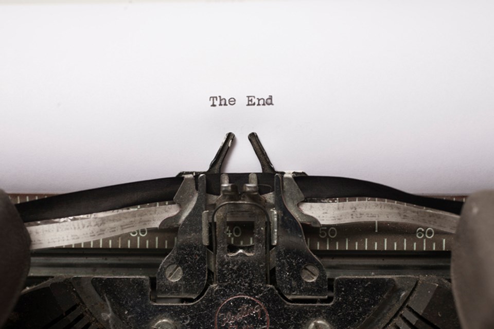 Typewriter The End