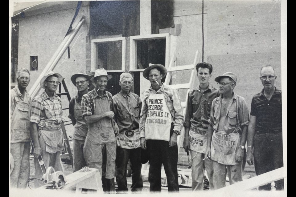 This is the crew that helped build the Aurora School in Prince George June 21, 1958, believed to be BC's first school for children with special needs..
