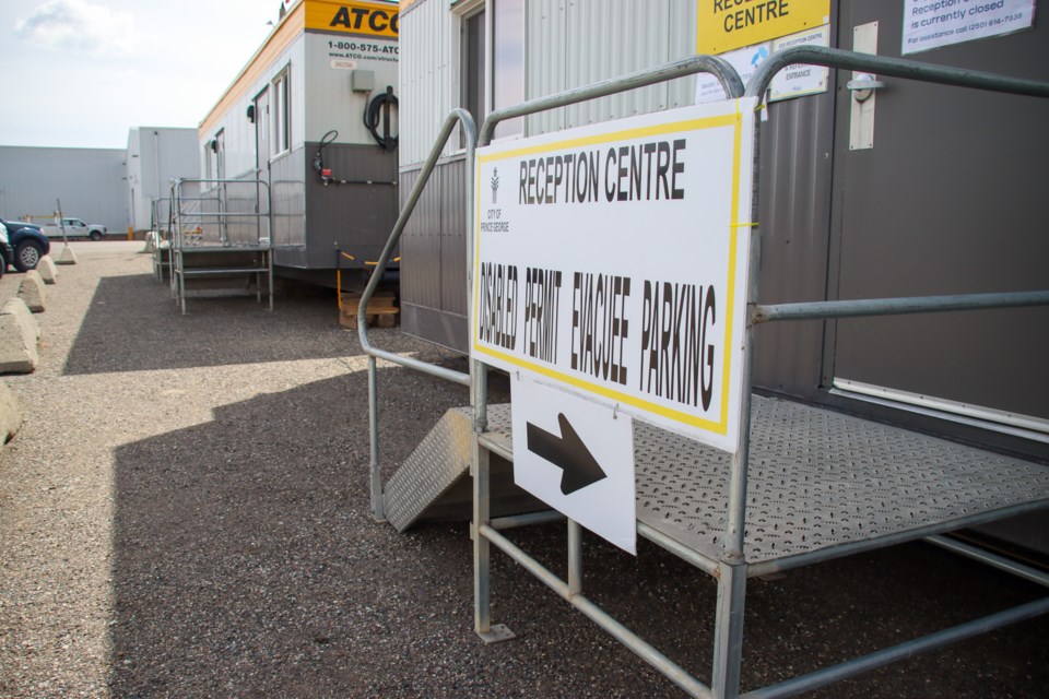 For the second year a trailer complex in the Kin Centre parking lot will serve as the Prince George Emergency Support Services Reception Centre for wildfire evacuees.