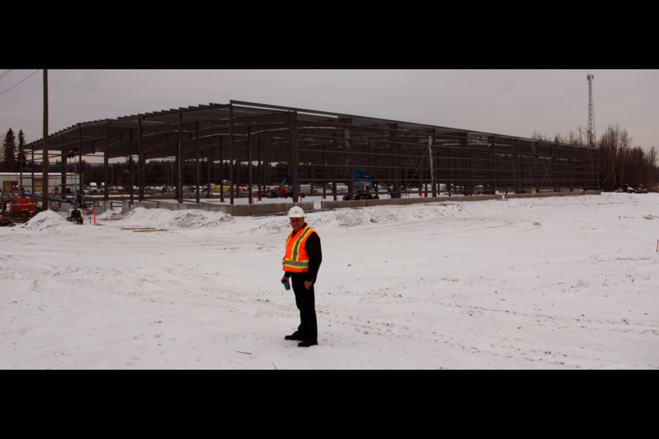 A new warehouse being built at 8875 Willow Cale Rd., is 400 feet long and when completed next spring it will house 66,000 square feet of storage space.
