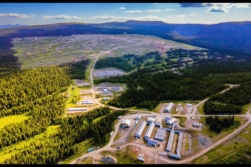 The site of the Blackwater Gold mine southwest of Prince George is shown in this August 2022 photo.