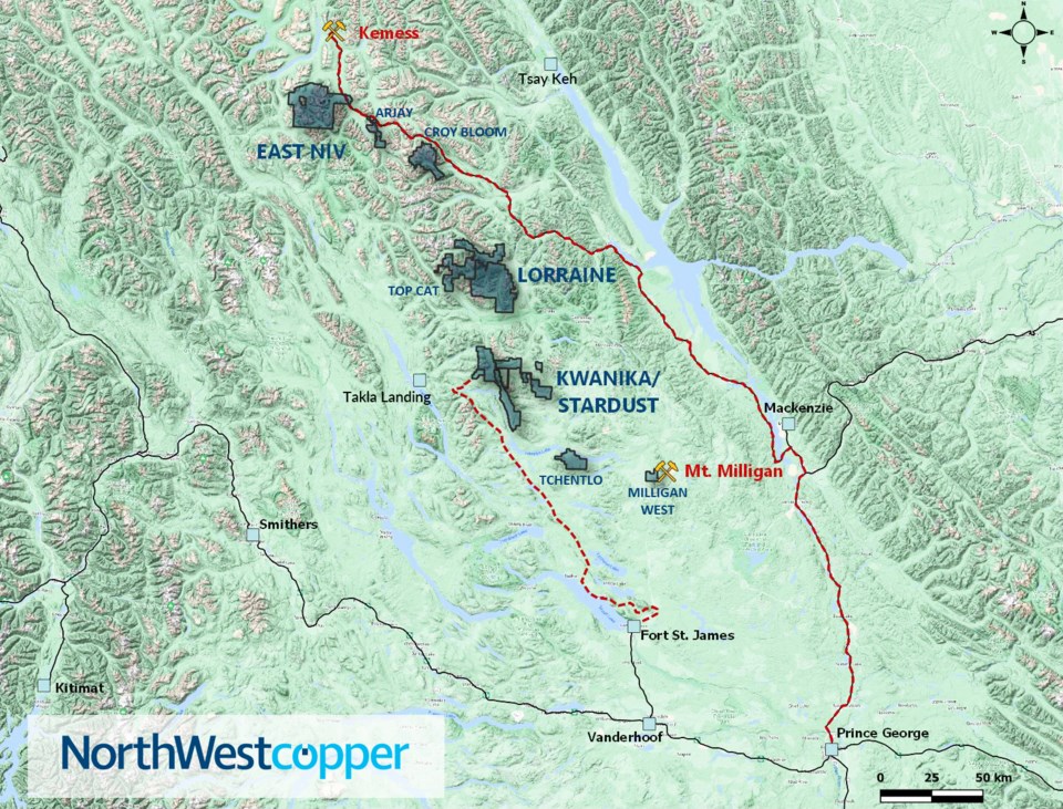 Lorraine Project mining map NorthWest Copper