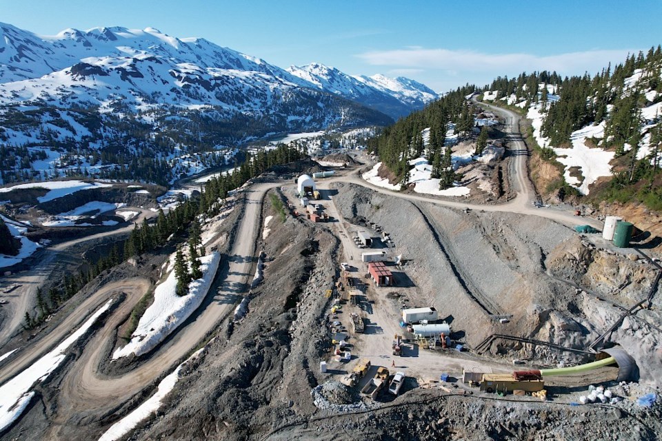 The Ascot Resources Premier Gold gold/copper mine under development near Stewart.