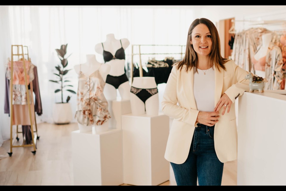 Shauna Allan, local business owner, of Modern Match Lingerie, is advocating for the Women's Enterprise loan program for women and non-binary business owners.