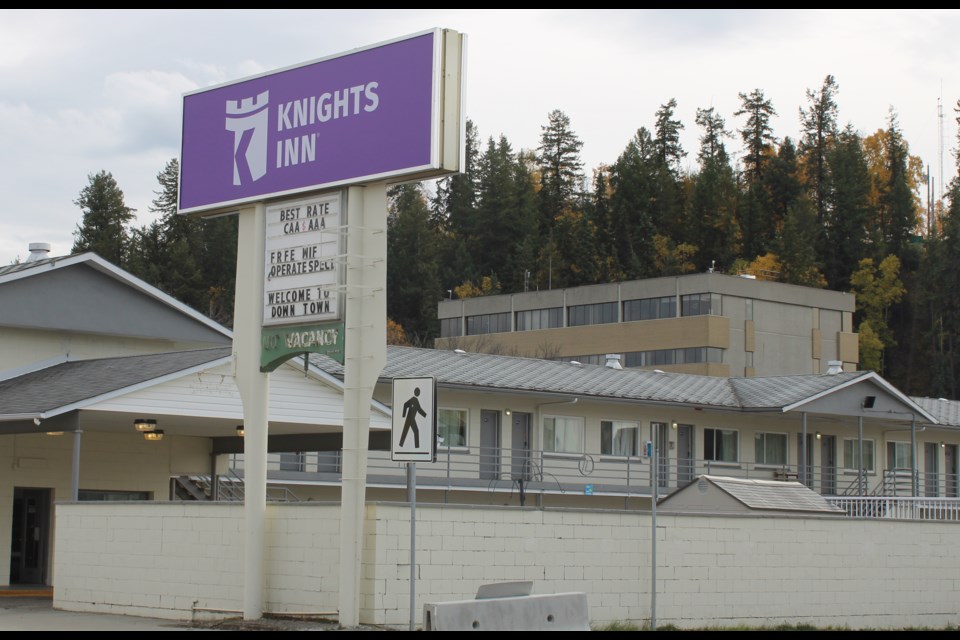 Now used by BC Housing  as temporary supportive housing, the Knights Inn motel in downtown Prince George is at 650 Dominion St.