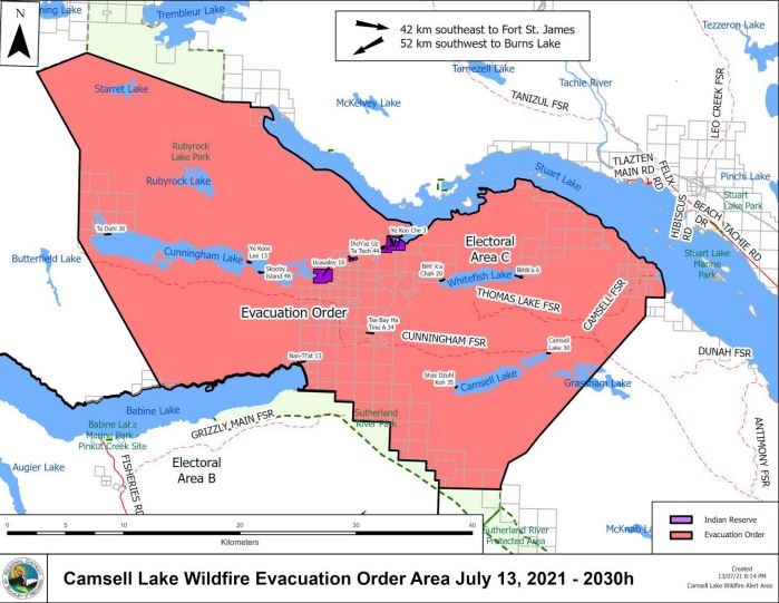 Camsell Lake evacuation order