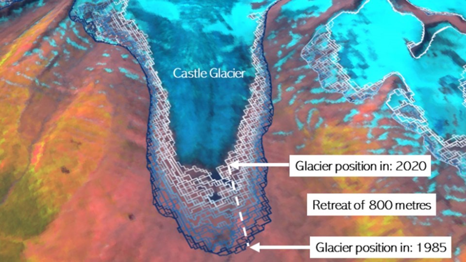 castle glacier map