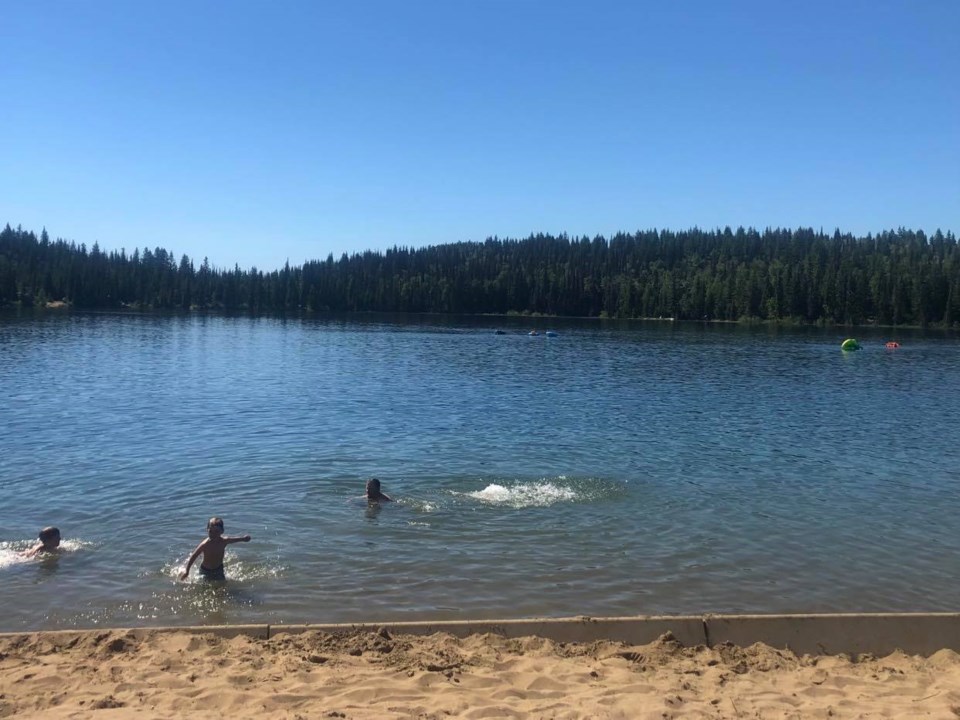 Swimmers in Bear Lake